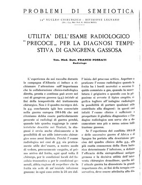 Quaderni di radiologia rivista di collaborazione clinico-radiologica fondata da M. Lapenna