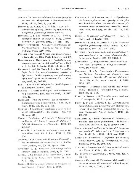 Quaderni di radiologia rivista di collaborazione clinico-radiologica fondata da M. Lapenna