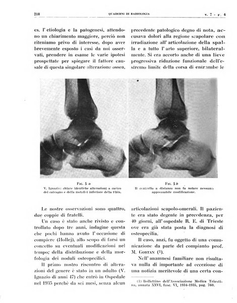 Quaderni di radiologia rivista di collaborazione clinico-radiologica fondata da M. Lapenna