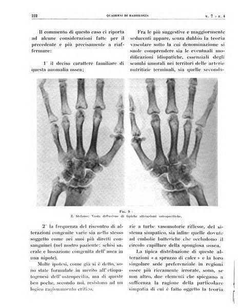 Quaderni di radiologia rivista di collaborazione clinico-radiologica fondata da M. Lapenna