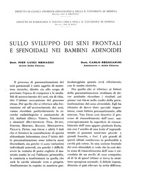 Quaderni di radiologia rivista di collaborazione clinico-radiologica fondata da M. Lapenna