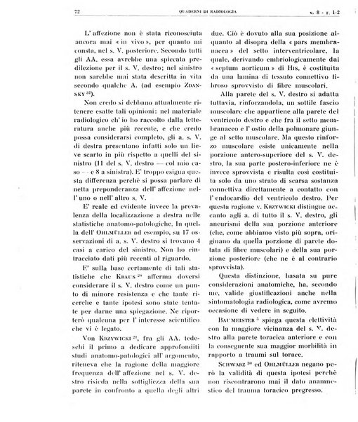 Quaderni di radiologia rivista di collaborazione clinico-radiologica fondata da M. Lapenna