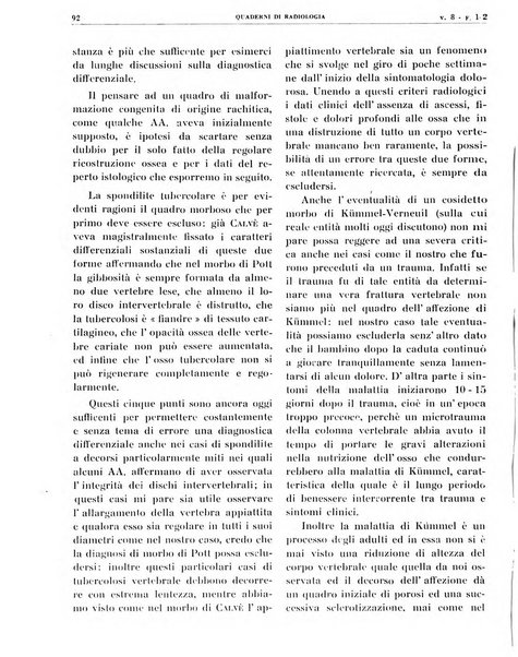 Quaderni di radiologia rivista di collaborazione clinico-radiologica fondata da M. Lapenna