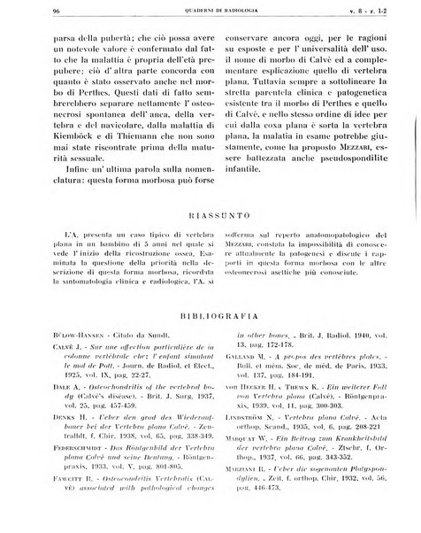 Quaderni di radiologia rivista di collaborazione clinico-radiologica fondata da M. Lapenna