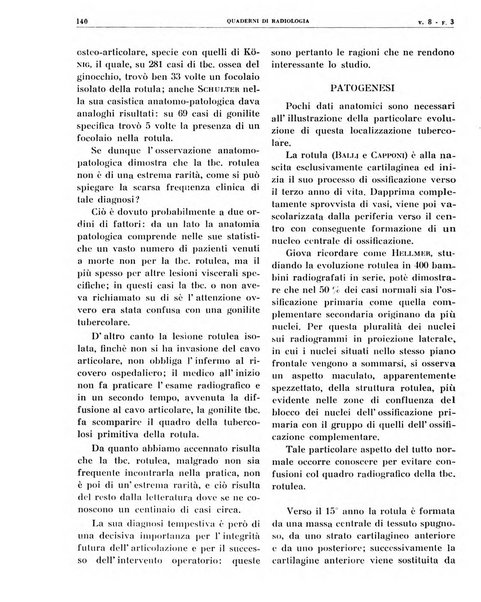 Quaderni di radiologia rivista di collaborazione clinico-radiologica fondata da M. Lapenna