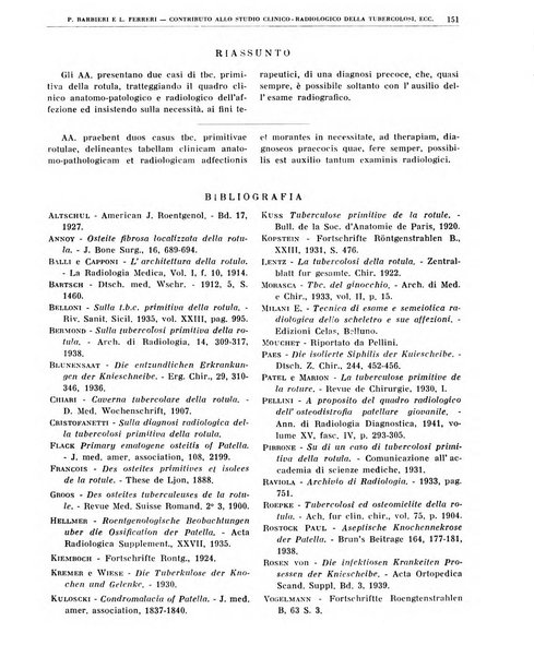 Quaderni di radiologia rivista di collaborazione clinico-radiologica fondata da M. Lapenna