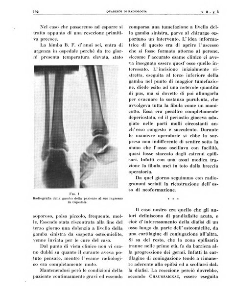 Quaderni di radiologia rivista di collaborazione clinico-radiologica fondata da M. Lapenna