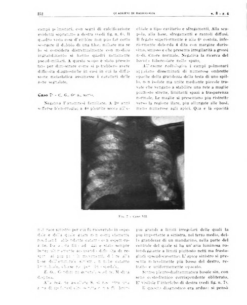 Quaderni di radiologia rivista di collaborazione clinico-radiologica fondata da M. Lapenna