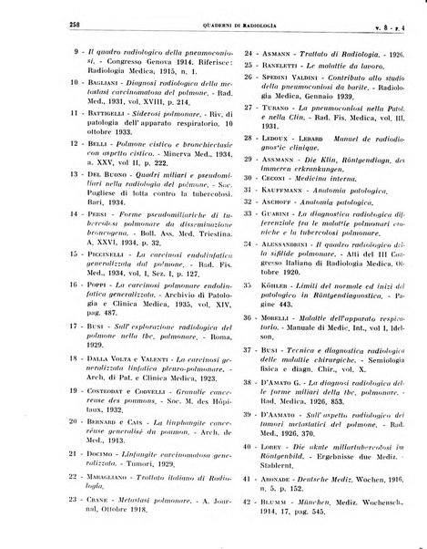 Quaderni di radiologia rivista di collaborazione clinico-radiologica fondata da M. Lapenna