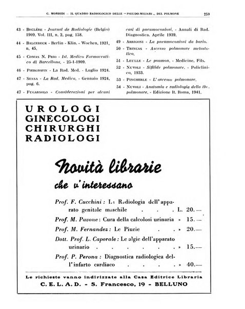 Quaderni di radiologia rivista di collaborazione clinico-radiologica fondata da M. Lapenna