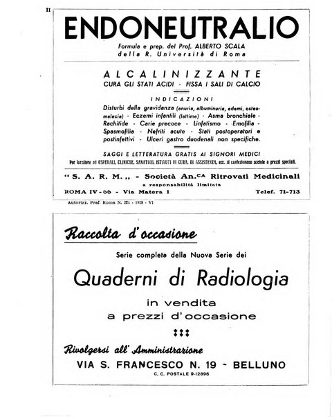 Quaderni di radiologia rivista di collaborazione clinico-radiologica fondata da M. Lapenna