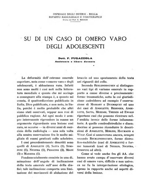 Quaderni di radiologia rivista di collaborazione clinico-radiologica fondata da M. Lapenna