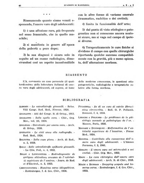 Quaderni di radiologia rivista di collaborazione clinico-radiologica fondata da M. Lapenna