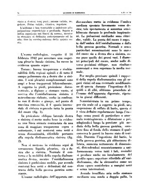 Quaderni di radiologia rivista di collaborazione clinico-radiologica fondata da M. Lapenna