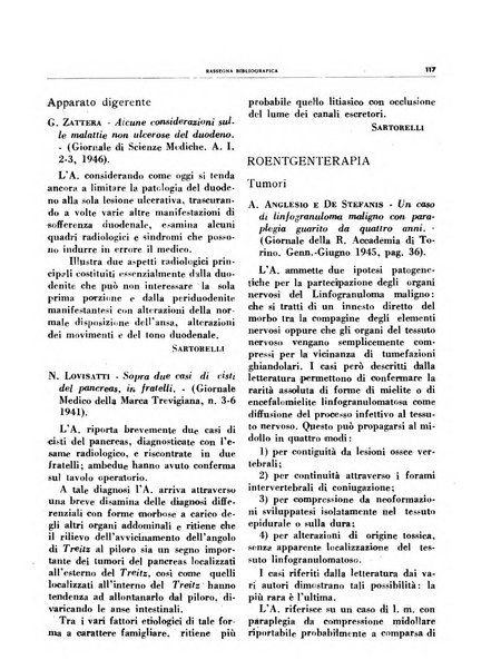 Quaderni di radiologia rivista di collaborazione clinico-radiologica fondata da M. Lapenna