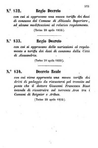 Raccolta degli atti del Governo di Sua Maestà il re di Sardegna