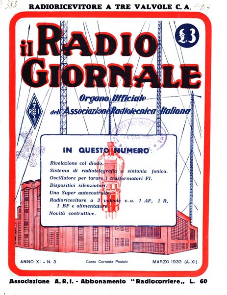 Radio giornale rivista mensile per dilettanti di radio