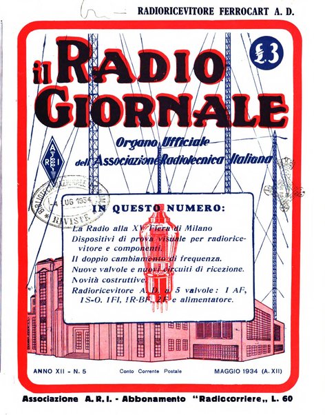 Radio giornale rivista mensile per dilettanti di radio