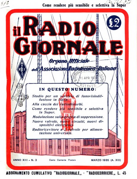 Radio giornale rivista mensile per dilettanti di radio