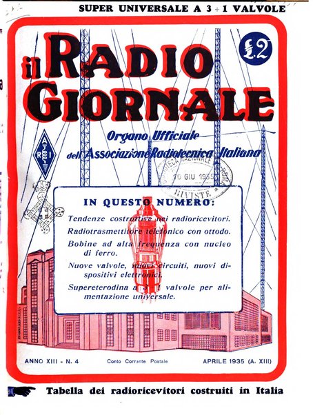 Radio giornale rivista mensile per dilettanti di radio