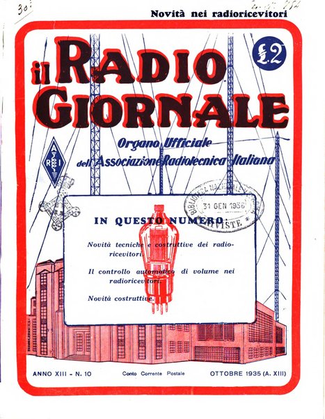 Radio giornale rivista mensile per dilettanti di radio