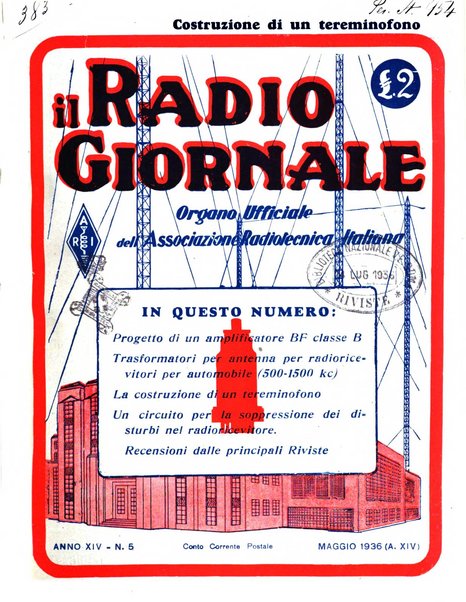 Radio giornale rivista mensile per dilettanti di radio