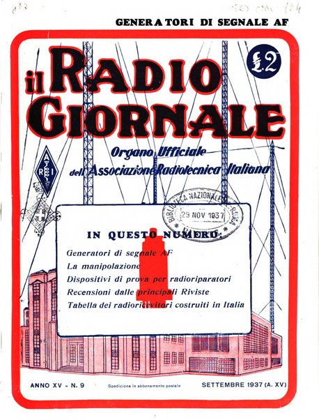 Radio giornale rivista mensile per dilettanti di radio