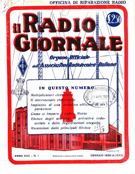 Radio giornale rivista mensile per dilettanti di radio