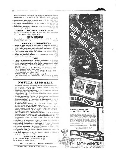 Radio giornale rivista mensile per dilettanti di radio