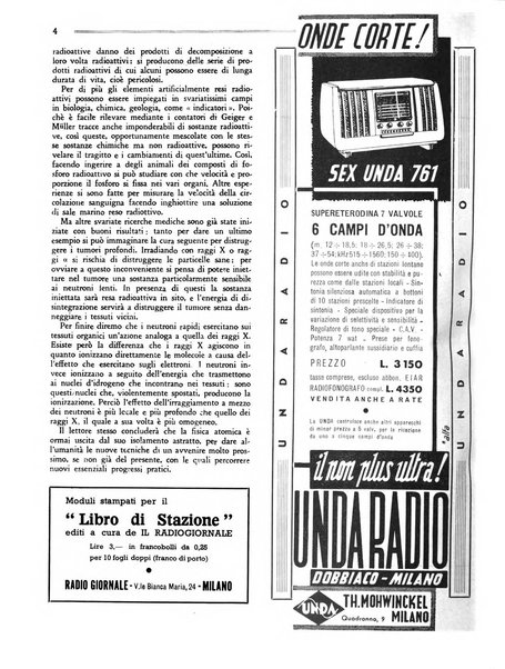 Radio giornale rivista mensile per dilettanti di radio