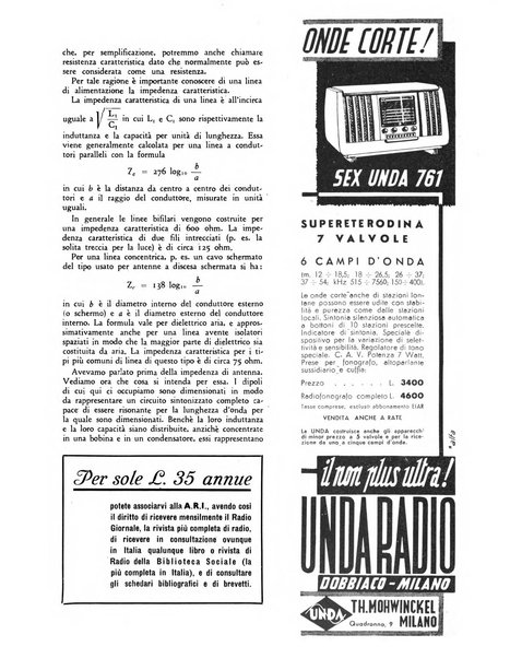 Radio giornale rivista mensile per dilettanti di radio