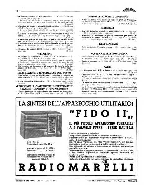 Radio giornale rivista mensile per dilettanti di radio