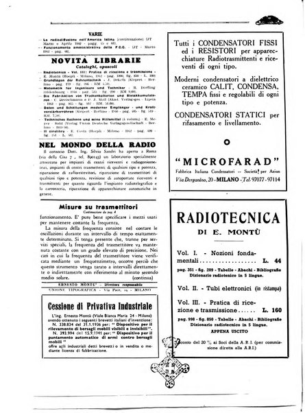 Radio giornale rivista mensile per dilettanti di radio