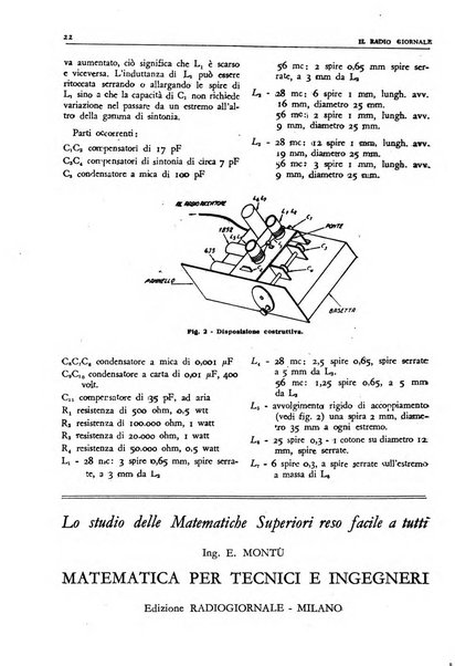 Radio giornale rivista mensile per dilettanti di radio