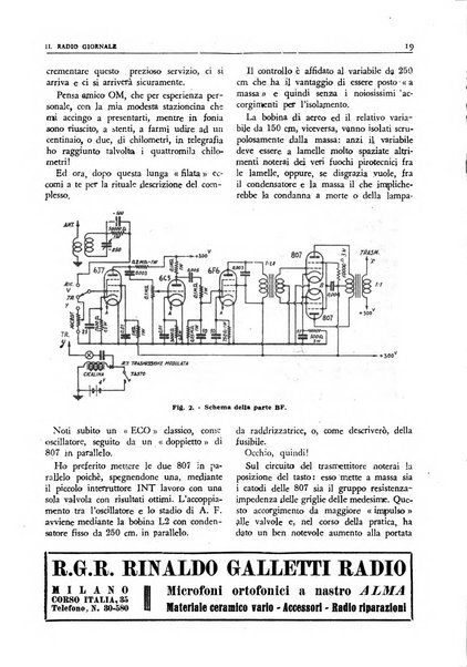 Radio giornale rivista mensile per dilettanti di radio