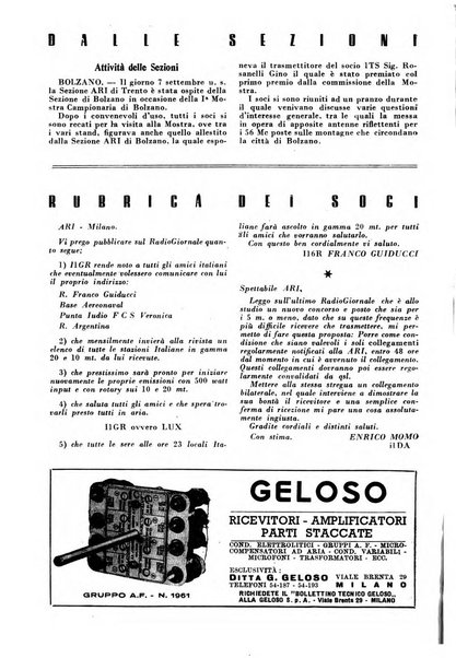 Radio giornale rivista mensile per dilettanti di radio