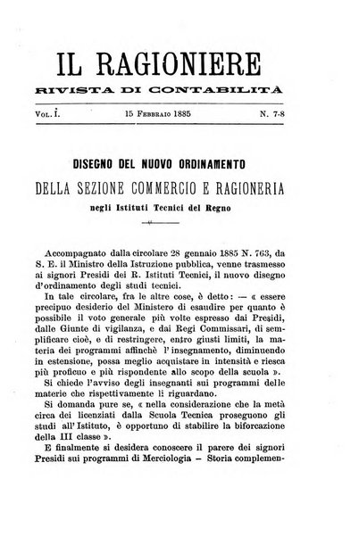 Il ragioniere rivista di contabilità