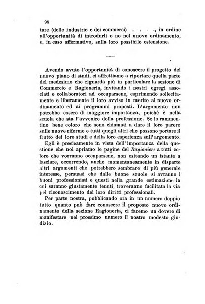 Il ragioniere rivista di contabilità