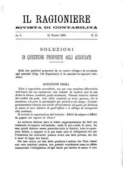 Il ragioniere rivista di contabilità