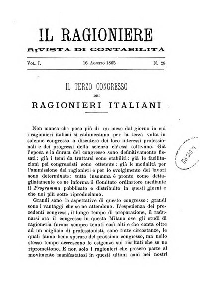 Il ragioniere rivista di contabilità