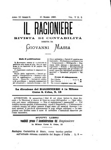 Il ragioniere rivista di contabilità