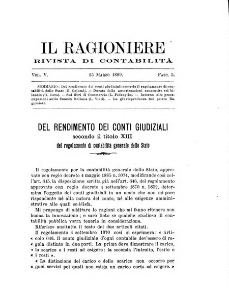 Il ragioniere rivista di contabilità