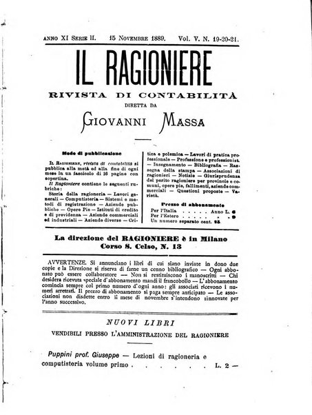 Il ragioniere rivista di contabilità