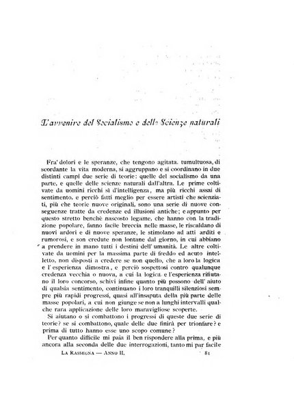 La rassegna agraria, industriale, commerciale, letteraria, politica, artistica