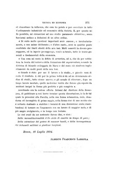 La rassegna agraria, industriale, commerciale, letteraria, politica, artistica