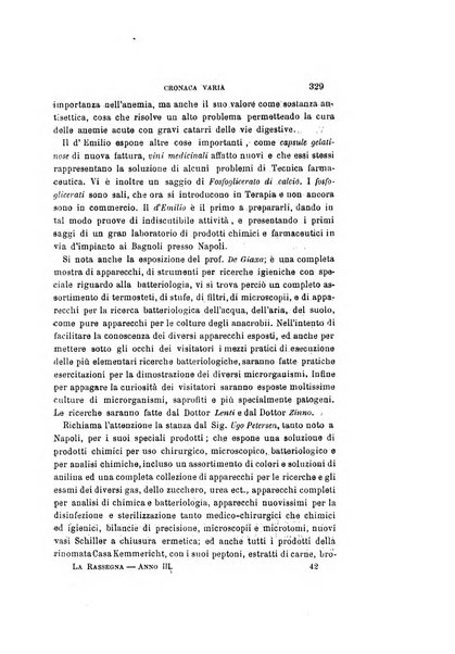 La rassegna agraria, industriale, commerciale, letteraria, politica, artistica