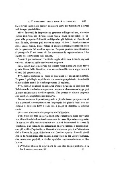 La rassegna agraria, industriale, commerciale, letteraria, politica, artistica