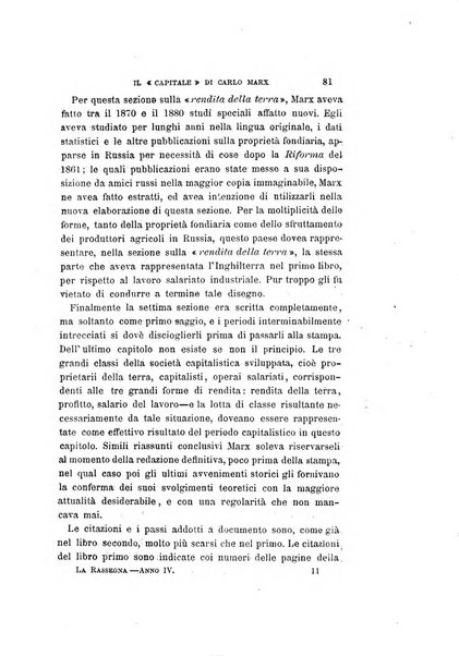 La rassegna agraria, industriale, commerciale, letteraria, politica, artistica