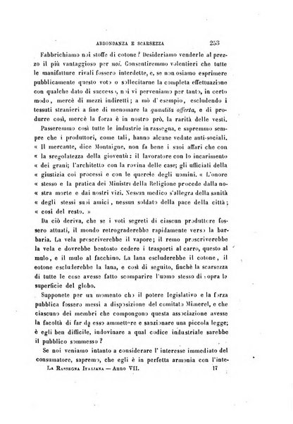 La rassegna agraria, industriale, commerciale, letteraria, politica, artistica