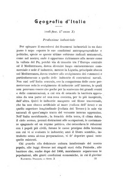 La rassegna agraria, industriale, commerciale, letteraria, politica, artistica